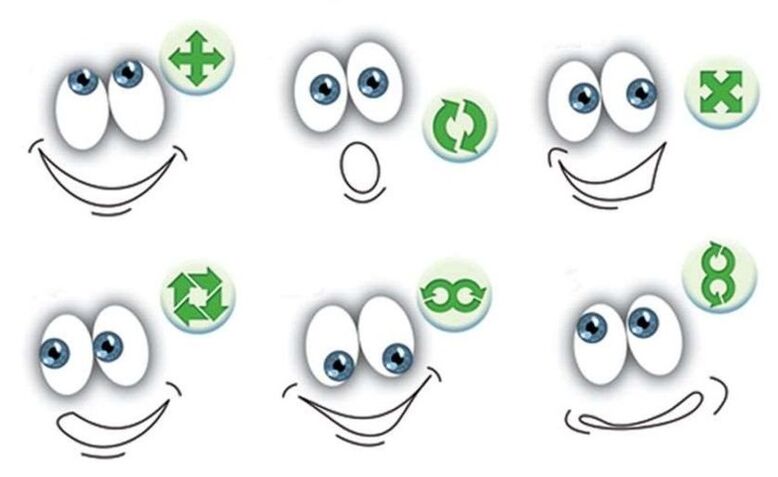 Augenübungen zur Wiederherstellung der Sehkraft